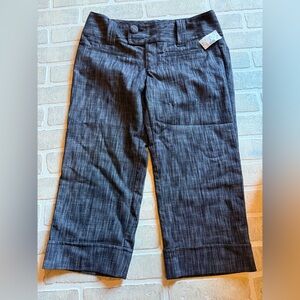 Maurices Charcoal Wide-Leg Capri Trousers